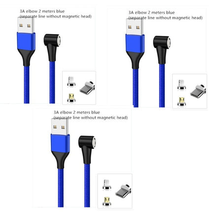 Compatible with Apple , Magnetic USB Cable Fast Charging Micro USB Type C Data Wire Cord Magnet Charger Mobile Phone Cable