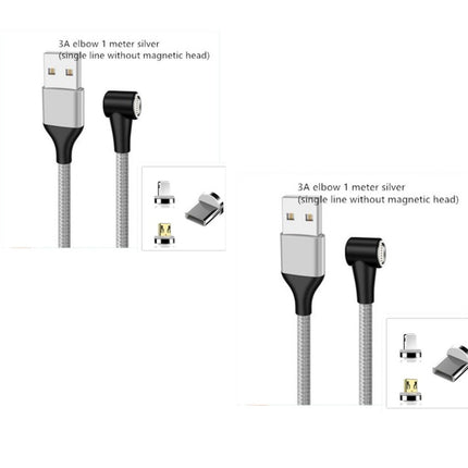 Compatible with Apple , Magnetic USB Cable Fast Charging Micro USB Type C Data Wire Cord Magnet Charger Mobile Phone Cable
