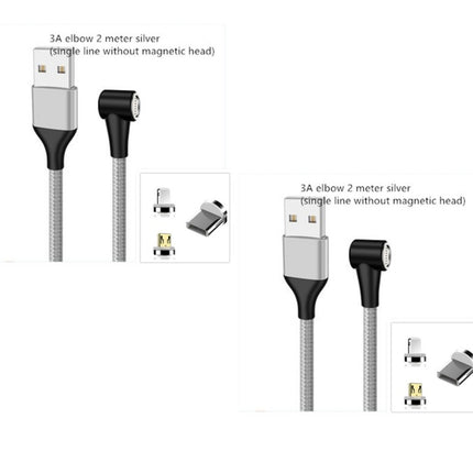 Compatible with Apple , Magnetic USB Cable Fast Charging Micro USB Type C Data Wire Cord Magnet Charger Mobile Phone Cable