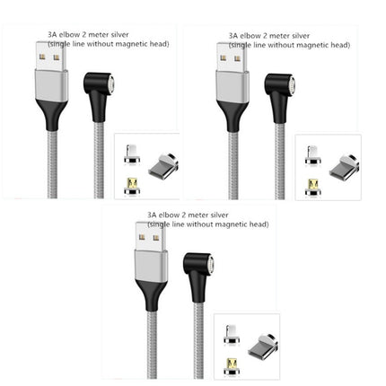 Compatible with Apple , Magnetic USB Cable Fast Charging Micro USB Type C Data Wire Cord Magnet Charger Mobile Phone Cable