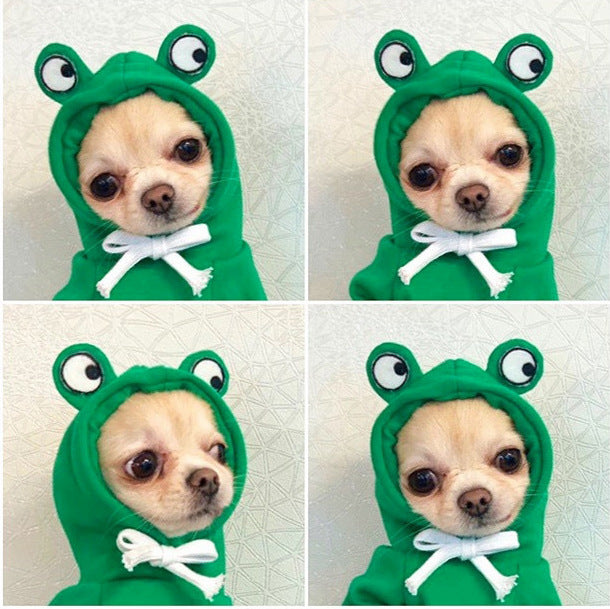 Cute Fruit Dog Hoodie for Small Dogs | Winter Warm Fleece Pet Clothes | Soft Breathable Puppy & Cat Costume Coat | Banana Apple Carrot Designs | XS–2XL - Animals & Pet Supplies > Pet Supplies > Pet Apparel > Pet Hoodies