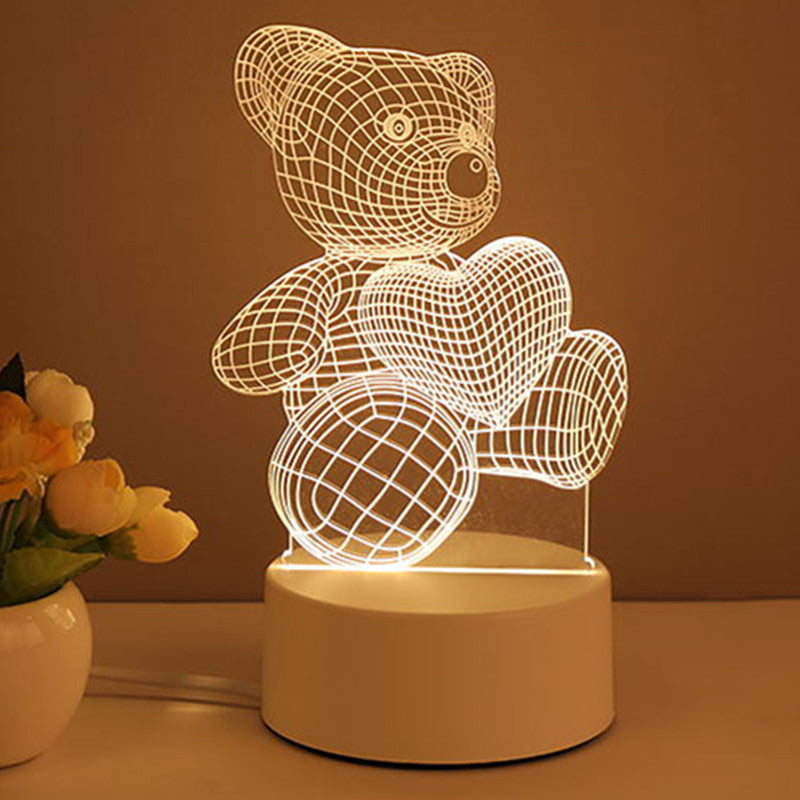 LuminaCraft | 3D Illusion Lamp | Usb Powered | 3D Depth Illusion | Ambient Centerpiece For Home And Desk -