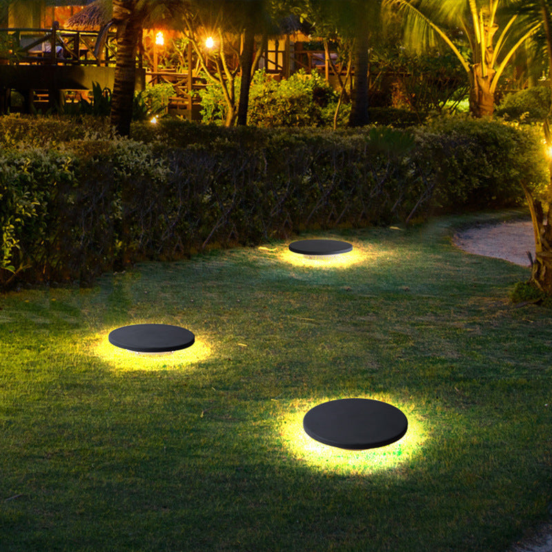 GreenStone | Stone Shape Garden Light | Eco Led | Energy Efficient Lighting | Black | Weatherproof -