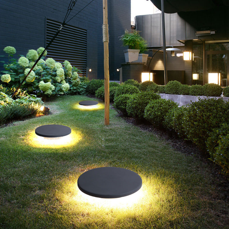 GreenStone | Stone Shape Garden Light | Eco Led | Energy Efficient Lighting | Black | Weatherproof -