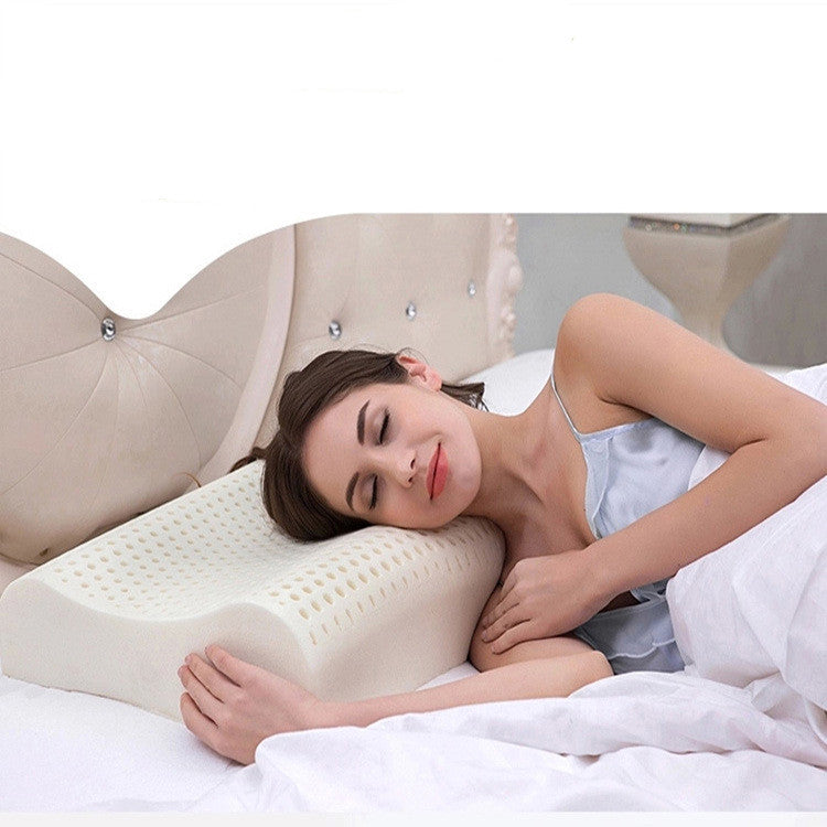 Health Pillows | Pillow | Latex Pillow | Neck Support | 60x40 cm White | Durable Latex Core -