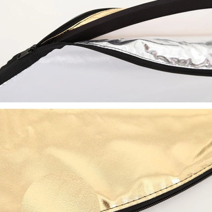 Gold and silver white black soft light 5 color one folding reflector photographic equipment portable baffle studio fill light soft light