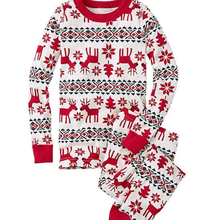 Christmas Parent-Child Suit Printing Home Service Pajamas Two-Piece