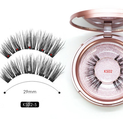 Natural Long Lasting Magnetic Liquid Eyeliner & Magnetic False Eyelashes & Tweezer Set Make up Set