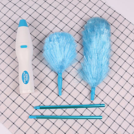 New Electrinic Hair Brush Spin Electric Hand Duster Motorized Dust Baguette Eliminates Dust House Clean Brush