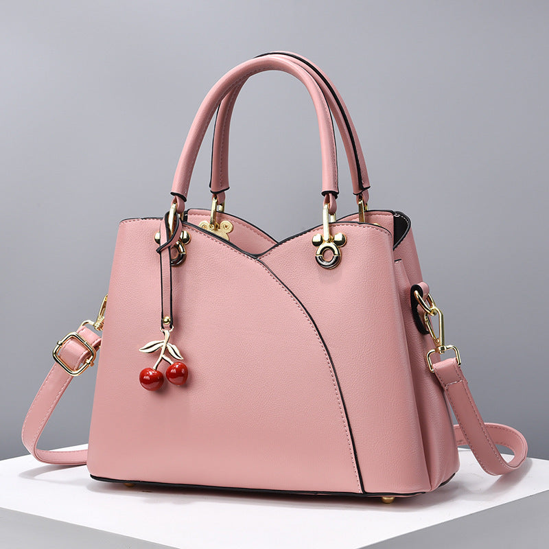 ChicMom | One Shoulder Crossbody Bag | Polyurethane Leather | Versatile Daily Use | Black | Hands Free -