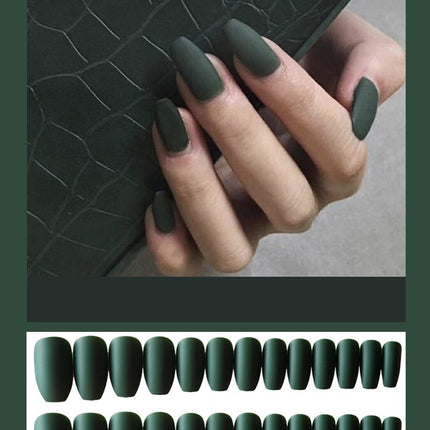 Frosted ballet fake nails