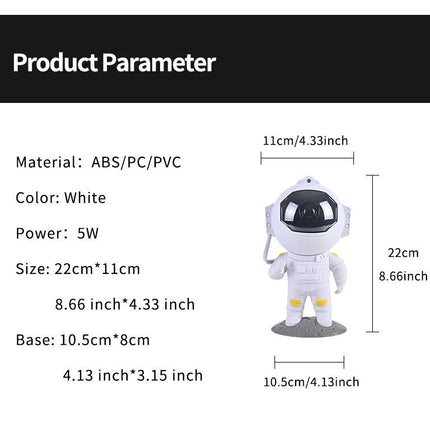 Galaxy Star Projector Starry Sky Night Light Astronaut Lamp Home Room Decor Decoration Bedroom Decorative Luminaires Gift