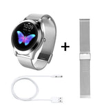 Heart Rate Monitoring Smart Bracelet | Sports Step Tracker Fitness Watch | Multi-Sport Mode Activity Tracker | Calorie & Distance Counter | Custom Dial Display | Stainless Steel Body | Long Battery Life - Apparel & Accessories > Jewelry > Smart Watches