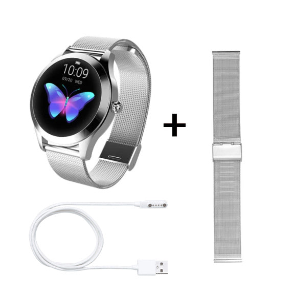 Heart Rate Monitoring Smart Bracelet | Sports Step Tracker Fitness Watch | Multi-Sport Mode Activity Tracker | Calorie & Distance Counter | Custom Dial Display | Stainless Steel Body | Long Battery Life - Apparel & Accessories > Jewelry > Smart Watches