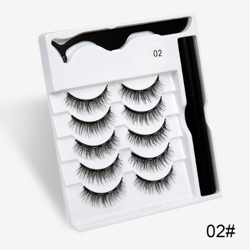 Magnetic False Eyelashes | Fashion Cotton Stem Lash Pair | Lightweight Chemical Fiber Lashes | Reusable Natural Look Magnetic Eyelash Set | Easy Wear & Comfortable Fit - Health & Beauty > Personal Care > Cosmetics > Makeup > Eye Makeup > False Eyelashes