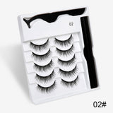 Magnetic False Eyelashes | Fashion Cotton Stem Lash Pair | Lightweight Chemical Fiber Lashes | Reusable Natural Look Magnetic Eyelash Set | Easy Wear & Comfortable Fit - Health & Beauty > Personal Care > Cosmetics > Makeup > Eye Makeup > False Eyelashes