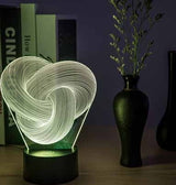 LumaGlow | 3D LED Night Light | Touch RGB Colorful | Soothing Sleep Ambience | Colorful Acrylic | Ideal Gift -