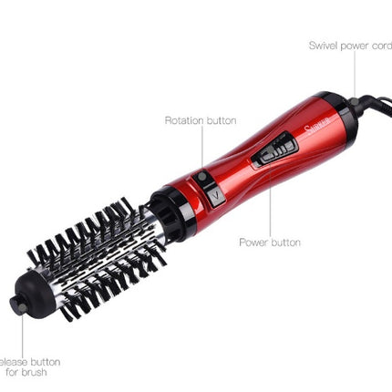 Professional Hair Dryer Rotary Brush Machine 2 in 1 Multifunction Hair Curler Curling Iron Wand Styling Tools