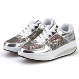 Sequin | Women's Sneakers | Vulcanized Sole | Keeps Warm | Black | Easy On and Off -