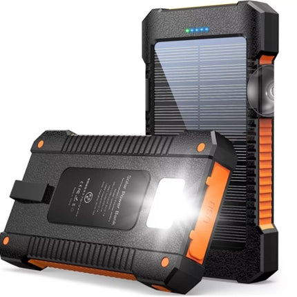 2USB Portable Super Charger Solar Power Bank With LED Flashlights 30000mAh
