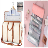 Large Capacity Travel Duffle Bag for Women | Waterproof Foldable Suit Bag & Handbag | PU Material | Dry-Wet Separation | Lightweight Weekend Tote | Outdoor Sports & Travel Carry Bag - Luggage & Bags > Duffel Bags