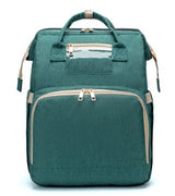 USB Charging Mommy Backpack | Foldable Baby Bed Diaper Bag | Large Capacity Multi-Function Travel Nappy Bag | Waterproof Cationic Fabric | Portable Crib with Mattress | Organizer for Moms - Furniture > Baby & Toddler Furniture > Cribs & Toddler Beds > Travel Cribs