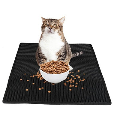 Honeycomb Cat Litter Mat | Waterproof Double-Layer Trap Pad | EVA Foam Urine-Proof Beehive Design | Easy-Clean Litter Catcher for Cats | S M L Sizes - Animals & Pet Supplies > Pet Supplies > Cat Supplies > Cat Litter > Cat Litter Box Mats