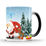 Merry Christmas | Color Changing Mug | Heat Activated | Color Reveal | Ideal Christmas Gift -