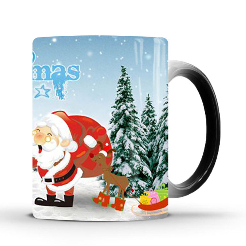 Merry Christmas | Color Changing Mug | Heat Activated | Color Reveal | Ideal Christmas Gift -