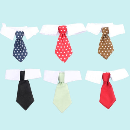 Pet bow tie tie child baby tie cartoon print small tie spot wholesale dog tie