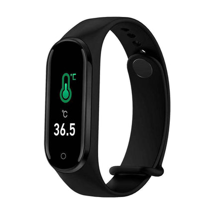 Temperature measuring smart watch