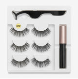 Magnetic False Eyelashes | Fashion Cotton Stem Lash Pair | Lightweight Chemical Fiber Lashes | Reusable Natural Look Magnetic Eyelash Set | Easy Wear & Comfortable Fit - Health & Beauty > Personal Care > Cosmetics > Makeup > Eye Makeup > False Eyelashes