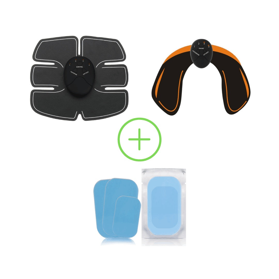 CorePulse | EMS Ab Trainer | Individually Adjustable Modes | Three Pad Core Stimulation | Fast Home Toning -