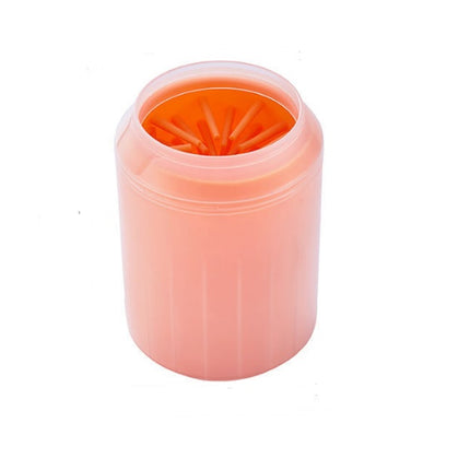Pet Paw Cleaner Cleaning Kit Cup Soft Brush Can