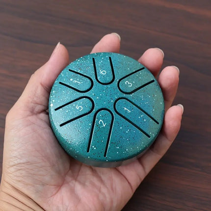 The 3-inch 6-tone Ethereal Drum Is Compact And Portable, With An Ethereal Sound That Can Relieve Stress, Heal And Meditate. It Comes With A Drumstick And A Note 3-piece Set.