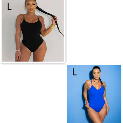 Summer Bikini Backless String Large Size Sexy Solid Color Triangle One-piece Swimsuit Womens Clothing