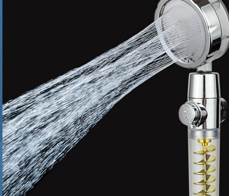 Internet Celebrity | Shower Head | Twin Turbo | Powerful Pressure | Blue | Multiple Modes -