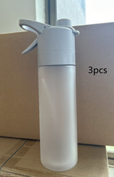 Large Capacity Spray Water Bottle | Leakproof Sports & Fitness Cup for Girls | Portable Travel Drinkware with Handle Strap | Wide-Mouth BPA-Free Plastic - Home & Garden > Kitchen & Dining > Food & Beverage Carriers > Water Bottles