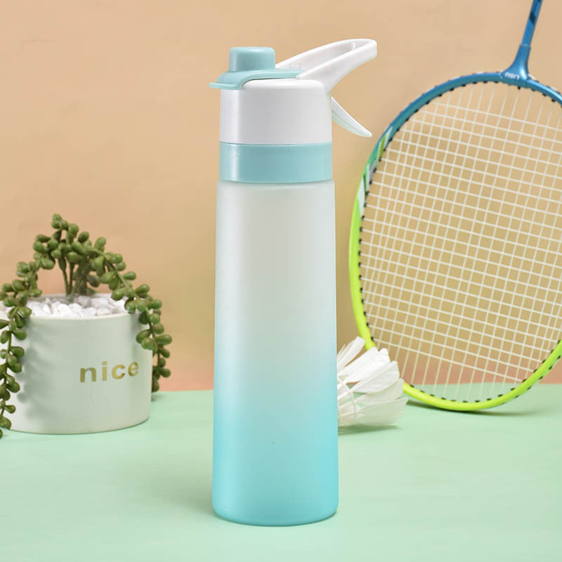 Large Capacity Spray Water Bottle | Leakproof Sports & Fitness Cup for Girls | Portable Travel Drinkware with Handle Strap | Wide-Mouth BPA-Free Plastic - Home & Garden > Kitchen & Dining > Food & Beverage Carriers > Water Bottles