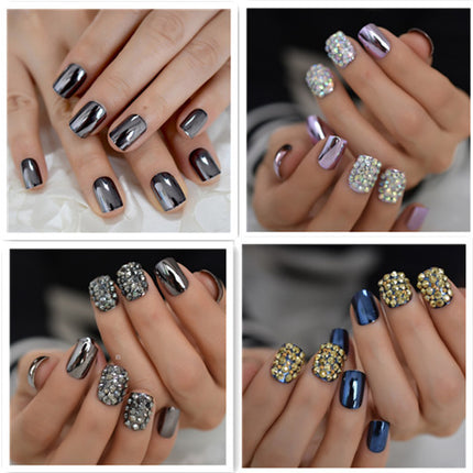 Metal false nails for women