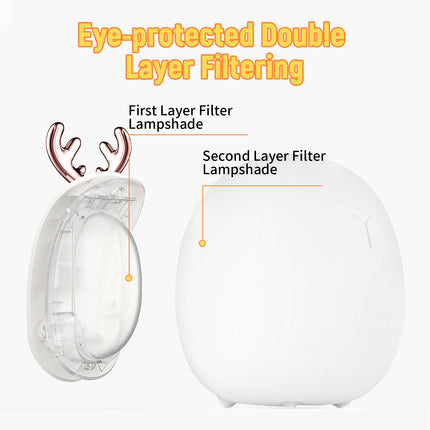 Baby Feeding, Adjustable, Creative, Rabbit, Elk Light, Silicone Light, Touch Light, Clap Light, Small Electric Light, Ambient Light, Night Light