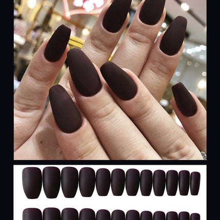 Frosted ballet fake nails