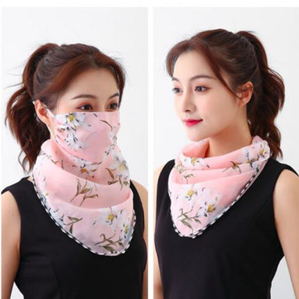 Hanging Ear Thin Face-covering Scarf Triangle Veil Scarf