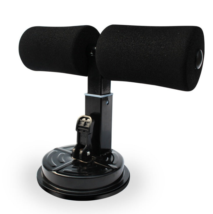 FitPulse | Sit Up Bar Trainer | Steel Spring and Foam | Tones Thighs and Core | Black | Desk Ready Portable -