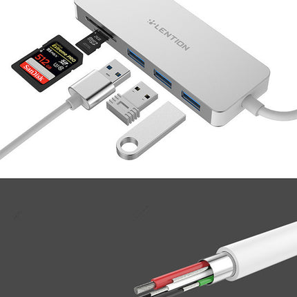 Usb3.0 HUB multi-function card reader
