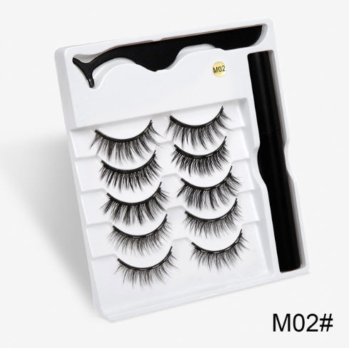 Magnetic False Eyelashes | Fashion Cotton Stem Lash Pair | Lightweight Chemical Fiber Lashes | Reusable Natural Look Magnetic Eyelash Set | Easy Wear & Comfortable Fit - Health & Beauty > Personal Care > Cosmetics > Makeup > Eye Makeup > False Eyelashes