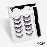 Magnetic False Eyelashes | Fashion Cotton Stem Lash Pair | Lightweight Chemical Fiber Lashes | Reusable Natural Look Magnetic Eyelash Set | Easy Wear & Comfortable Fit - Health & Beauty > Personal Care > Cosmetics > Makeup > Eye Makeup > False Eyelashes