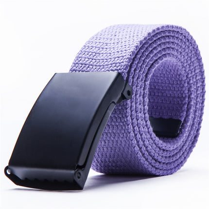 Candy-colored fashionable canvas belts for men and women