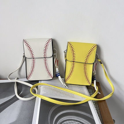 Women's Baseball Shoulder Bag Crossbody Transparent Small Square Bag