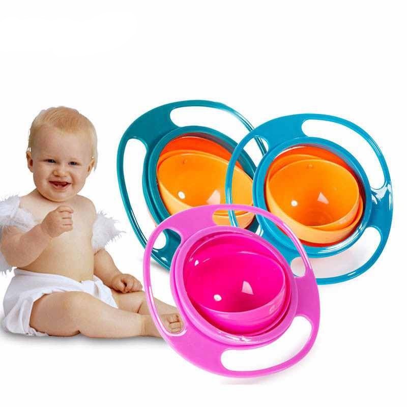 360 Rotate | Rotating Bowl | 360 Degree Rotation | Spill Proof | Assorted | Mess Free Mealtime -